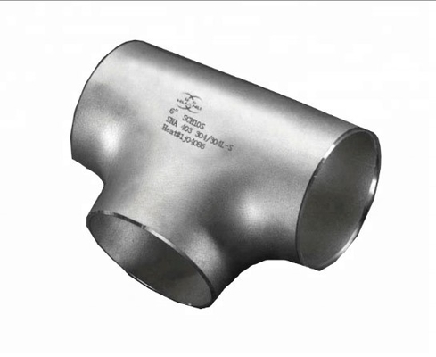 اتصالات لوله فولادی ضد زنگ Inconel 625 718 اتصالات لوله فولادی آلیاژی SS کلاهک سه راهی کاهنده زانو