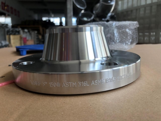 فلنج دوبلکس فولاد ضد زنگ A182 F53 گردن جوش 300# 5 اینچ ASME B16.5