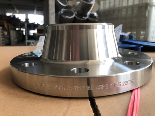 فلنج فولادی ضد زنگ گردن دوبلکس A182 GR.F51 ASME B16.5 کلاس 150#