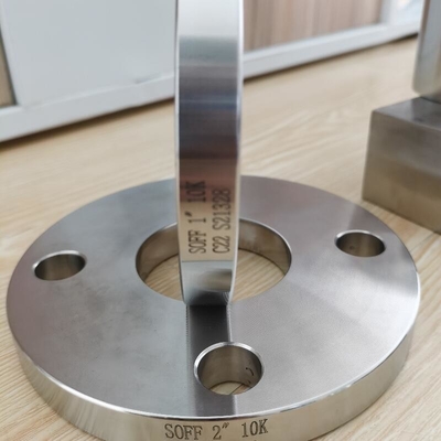 ASTM B564 UNS N06022 آلیاژ C22 2 اینچ 150# صفحه مسطح SO فلنج های لوله صورت صاف روی فلنج JIS می لغزند