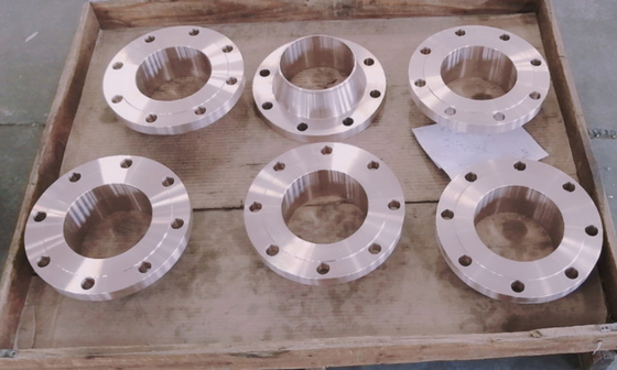 فلنج های فولادی آلیاژی بلند WN FF ASME B16.5 150# WT 2.5 میلی متر 2 اینچ Cuni 9010