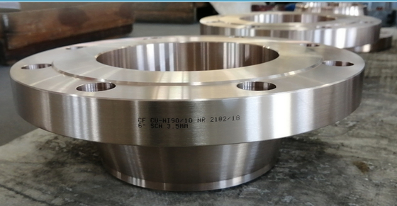 فلنج های فولادی آلیاژی بلند WN FF ASME B16.5 150# WT 2.5 میلی متر 2 اینچ Cuni 9010