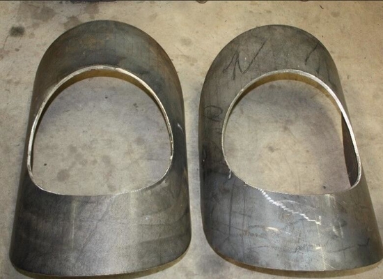 اتصالات لوله فولادی کربن R پد 45 STD-SCH20 ASTM A516 Gr. اتصالات لوله 70 24 &quot;x12&quot;.