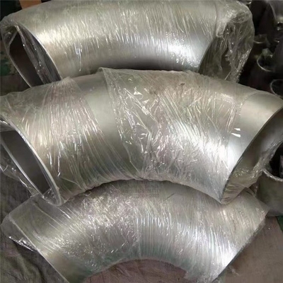 اتصالات لوله فولادی تیتانیوم ASTM 3/4 اینچ جوش لب به لب تیتانیوم Gr12 SR Ebow SCH10S 90D/180D