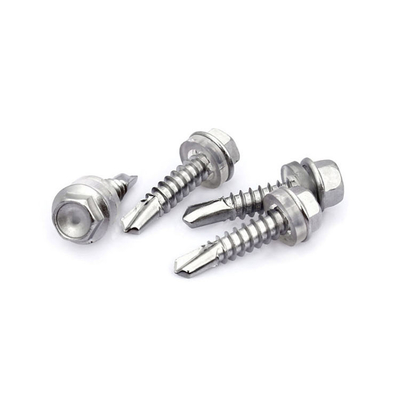 پیچ خود حفاری فولاد ضد زنگ din 7504 316 با واشر لاستیکی
