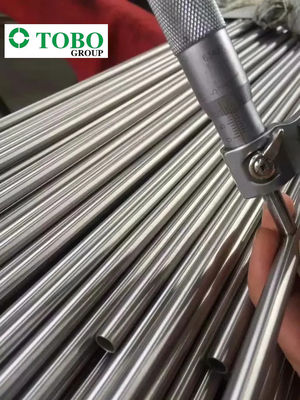 لوله گرد آلیاژ تیتانیوم ASTM B338 Gr9، ۱۰ اینچ، ۲۰ میلی‌متر، پولیش شده، نورد گرم