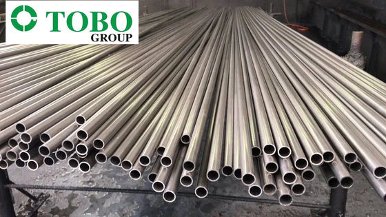 لوله گرد آلیاژ تیتانیوم ASTM B338 Gr9، ۱۰ اینچ، ۲۰ میلی‌متر، پولیش شده، نورد گرم