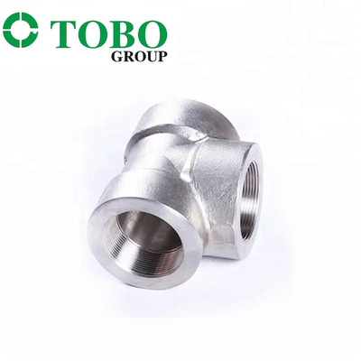 ANSI/ASME فولاد ضد زنگ فولاد کربن تی رشته دار اندازه های سفارشی و مواد درجه صنعتی