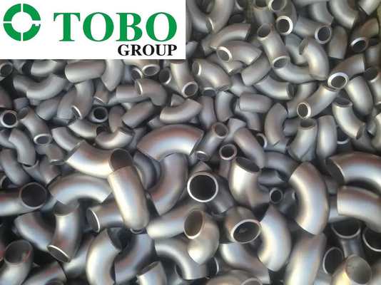 B564 N08810 اتصالات لوله فولادی نیکل آلیاژی BW زانویی 1 1/2 اینچ SCH80S ASME B16.9