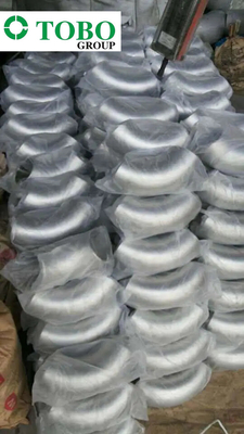 اتصالات لوله فولادی آلیاژی A234 WP5 زانویی 90 درجه LR زانویی بدون درز فولاد کربنی / زانویی فولادی آلیاژی / خم لوله
