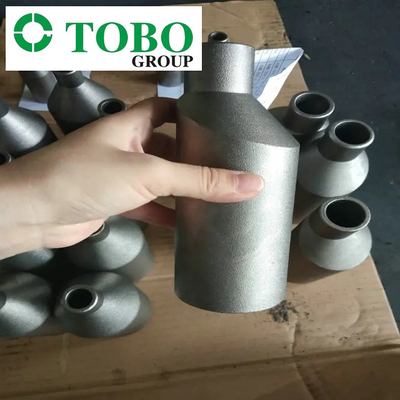 اتصالات لوله فولادی تیتانیوم ASTM B363 Ti Gr7 2 اینچ x 1 اینچ SCH10S x SCH40S نوک سینه آلیاژ تیتانیوم Swage