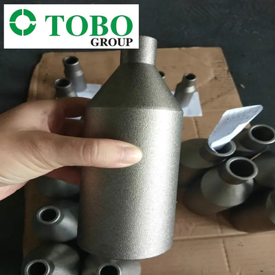 اتصالات لوله فولادی تیتانیوم ASTM B363 Ti Gr7 2 اینچ x 1 اینچ SCH10S x SCH40S نوک سینه آلیاژ تیتانیوم Swage
