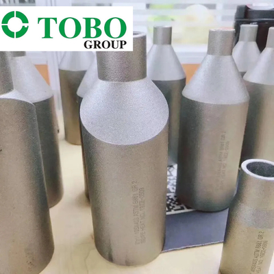 اتصالات لوله فورج شده فولاد آلیاژی تیتانیوم ASTM B861 GR2 2 اینچ x 1 اینچ SCH10S x SCH40S نوک سینه آلیاژ تیتانیوم Swage