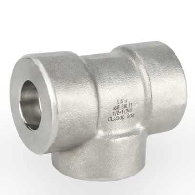 اتصالات لوله فولادی آلیاژی سه راهی فولادی ASME B16.11 جوشکاری شده جوشکاری شده Equal Tee