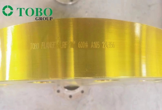 روکش فلنج رنگی طلایی TOBO A105 WN RF/BL RF فلنج طبق سفارشی شما