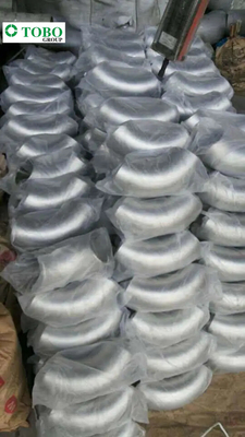 اتصالات لوله فولادی آلیاژی A234 WP5 زانویی 90 درجه LR زانویی بدون درز فولاد کربنی / زانویی فولادی آلیاژی / خم لوله