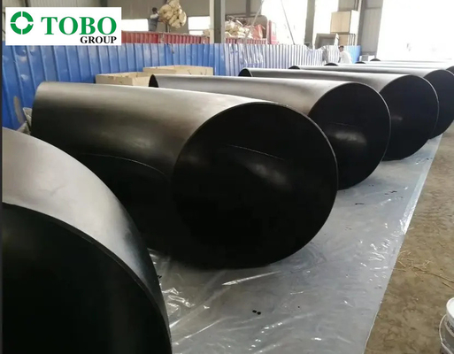اتصالات جوشی لب به لب ASTM A234 WP91 فولاد آلیاژی بدون درز زانوهای لوله با شعاع بلند 90 درجه