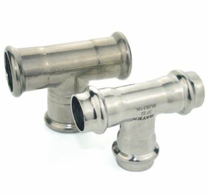 ASTM A815 WPS32750 SAF 2507® سوپر دوپلکس فولاد ضد زنگ جوش لب به لب مساوی/کاهنده سه راهی