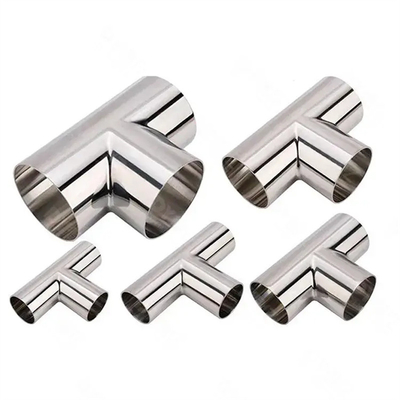 ASME/ANSI فولاد کربن فولاد فولاد ضد زنگ سطح فشار بالا بُت جوشکاری تی لوله های سوکت درجه صنعتی