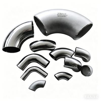 آستین فلز ضد زنگ 304 ، 90 درجه ، مناسب برای لوله کشی