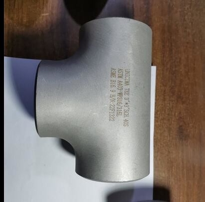 سه راهی صاف جوش لب به لب بدون درز 12 اینچ*12 اینچی SCH-80S ASTM A403-WP316/316L ASME B16.9