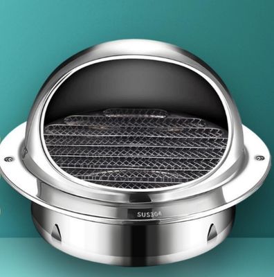 مشبک خروجی تهویه از جنس استنلس استیل ضد آب درپوش دریچه هوا 4 اینچ 60 میلی متر 304 فولاد ضد زنگ