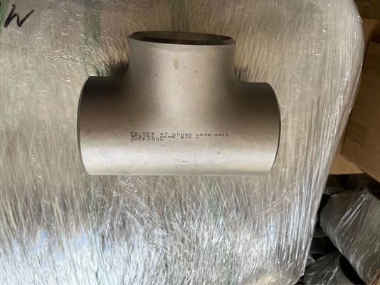 اتصالات لوله فولادی ضد زنگ دوبلکس Equal Tee UNS S32205 SCH40 ASME B16.9