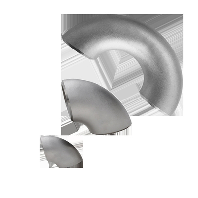 اتصالات جوش لب به لب 180D زانویی دوبلکس فولاد ضد زنگ UNS S31803 خم شعاع کوتاه