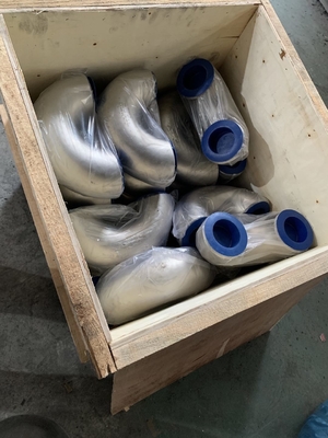 اتصالات لوله فولادی نیکل آلیاژی Hastelloy C276 BW زانویی با شعاع بلند خم XS ASME B16.9