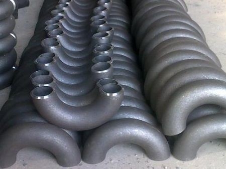 UNS S32750 Super Duplex Pipe Stainless Steel Fitting BW Ebow 180D Long Radius Bend ANSI B16.9