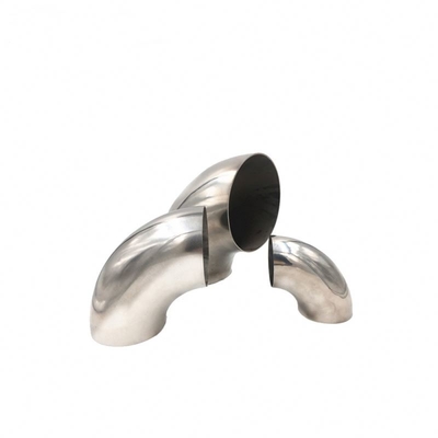 اتصالات لوله فولادی تیتانیوم Gr1 تیتانیوم 3 اینچی جوش لب به لب LR زانو SCH40 ASME B16.9