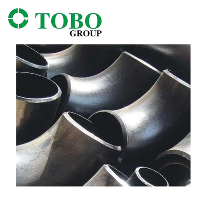 اتصالات لوله فولادی آلیاژی TOBO A234 زانویی 90 درجه بدون درز فولاد کربنی