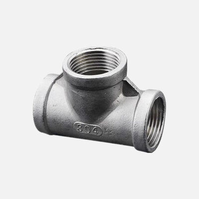 لوازم لوله های دوگانه فولاد ضد زنگ با رشته مستقیم Tee A182 F51 ASME B16.11