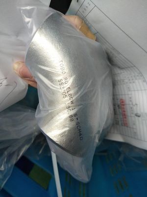 ASTM A234 90 درجه LR 8 '' نیکل آلیاژ آلیاژ لوله لوله اتصالات Sch80 گرد کد 80