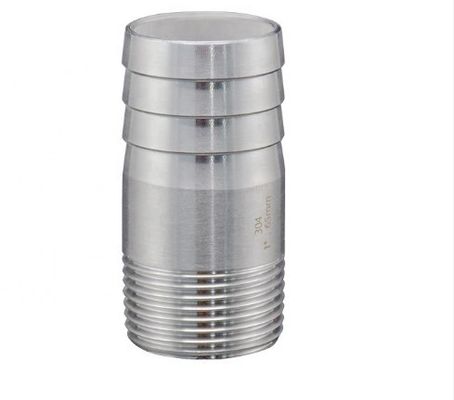 اتصالات لوله از جنس استنلس استیل GB نوک سیلندر شلنگ گرد نر قابل انعطاف