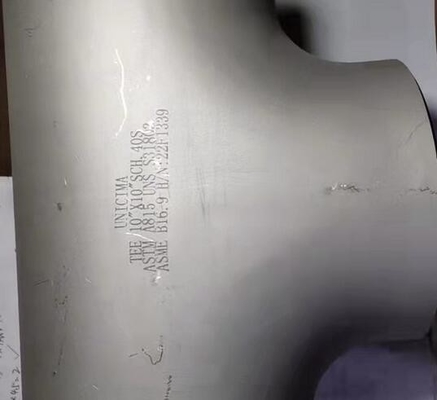 سه راهی صاف جوش لب به لب بدون درز 8 اینچی * 8 اینچی SCH-40S ASTM A403-WP316/316L ASME B16.9