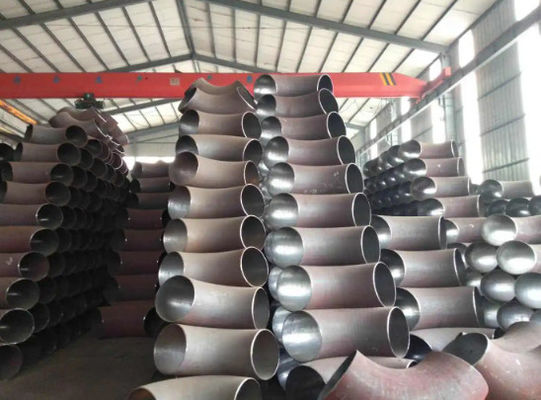 جوش لب به لب بدون درز زانویی شعاع 90 درجه 8 اینچ SCH-80 ASTM N08825 آلیاژ 825