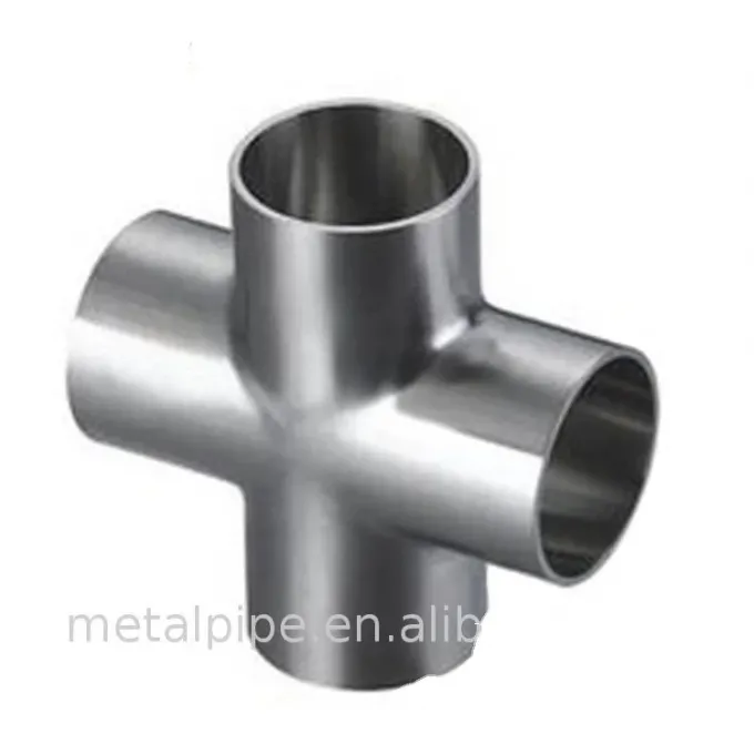اتصالات لوله فولادی ضد زنگ سوپر دوبلکس BW Cross Tee UNS S32750 ASME B16.9 SCH10 0