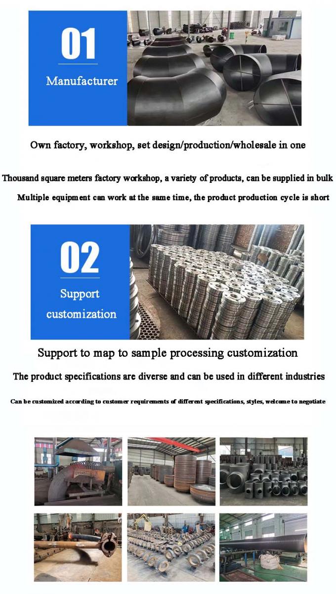 ANSI/ASME فولاد ضد زنگ فولاد کربن فولاد بُت ولدینگ کراس اندازه های قابل تنظیم و مواد درجه صنعتی 8